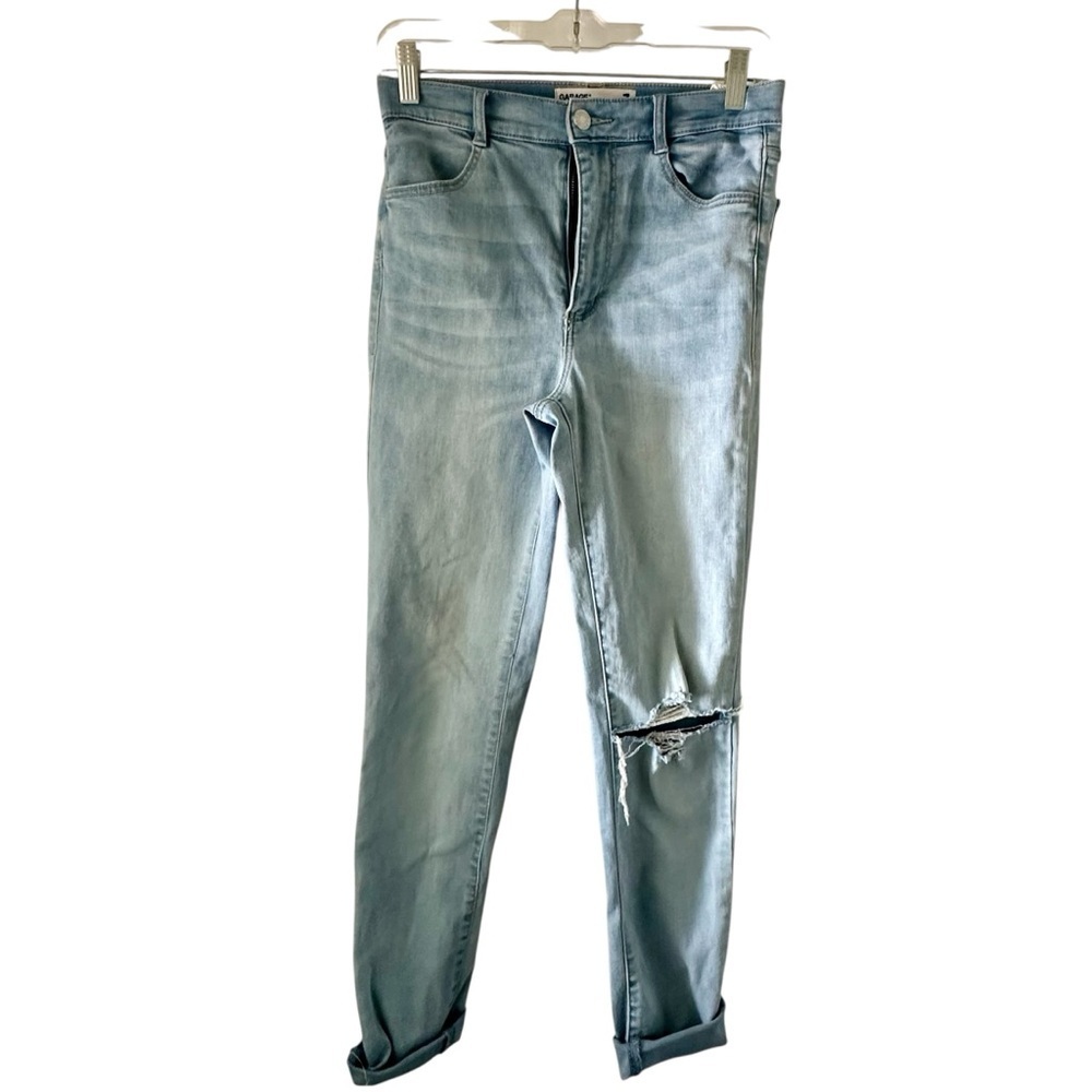 Garage 03 Light Blue Distressed Women Jeans Size 3